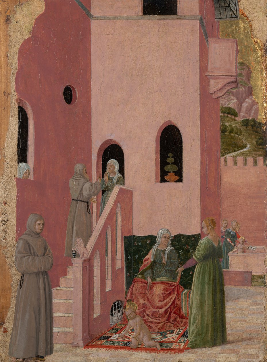 Sankt Thomas av Aquinos födelse av Bartolomeo degli Erri