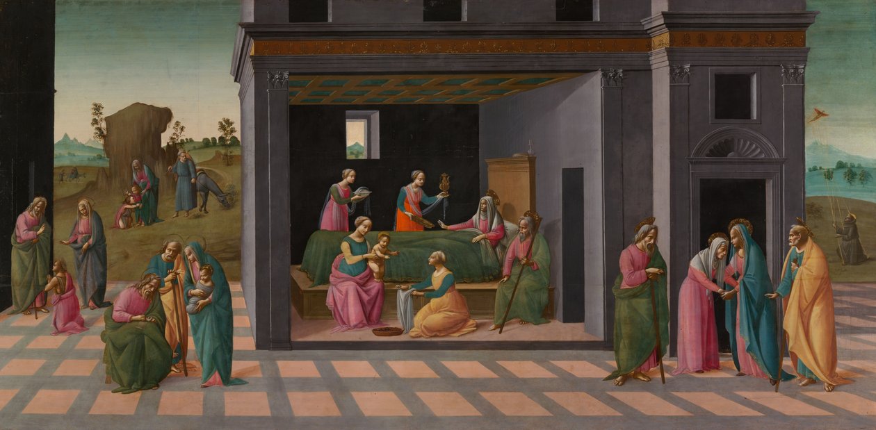 Scener ur den helige Johannes Döparens liv av Bartolomeo di Giovanni