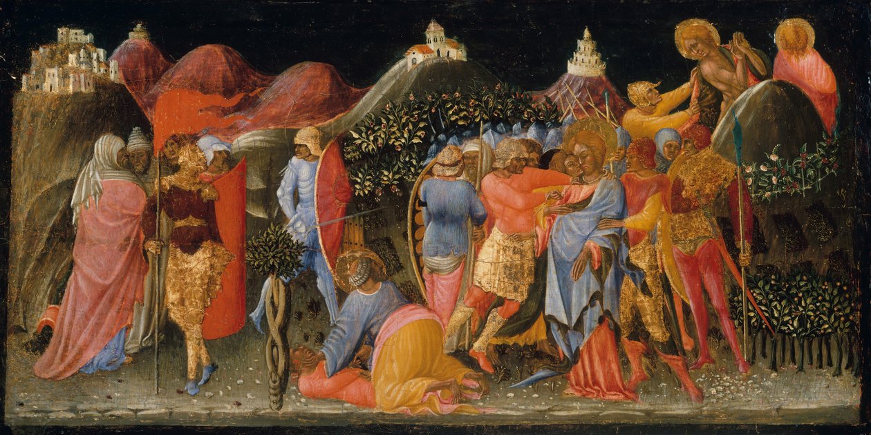 Kristi förräderi, ca. 1445-50. av Bartolomeo di Tommaso
