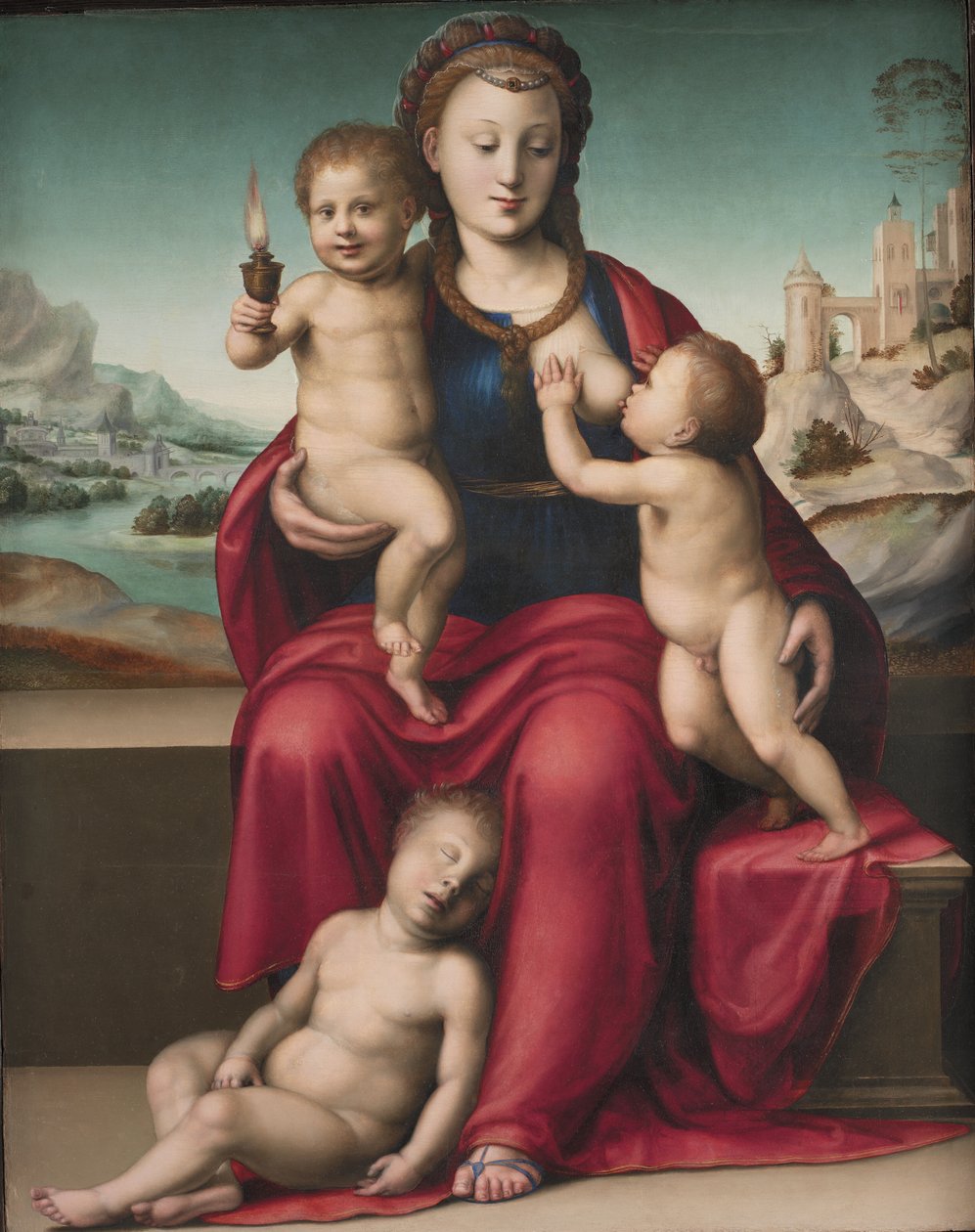Caritas (välgörenhet) av Bartolomeo di Zanobi
