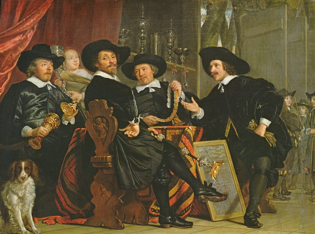 Tjänstemännen i Company of Bowyers av St. Sebastian i Amsterdam, 1653 av Bartolomeus van der Helst
