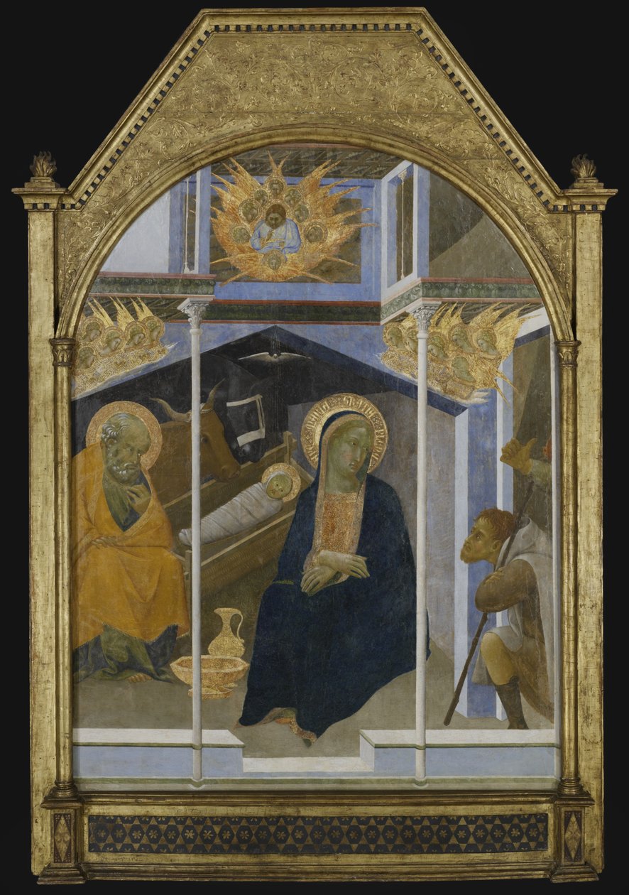 The Adoration of the Shepherds, ca 1350 (tempera på panel) av Bartolommeo Bulgarini