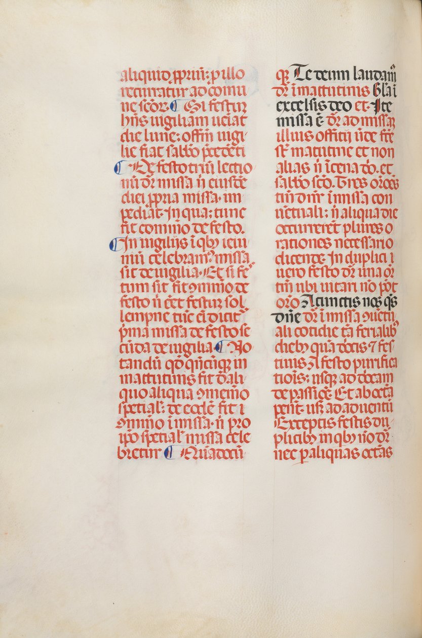 Missale: Fol. 173v: Musik för Alleluia etc. i början av påsk, 1469. av Bartolommeo Caporali