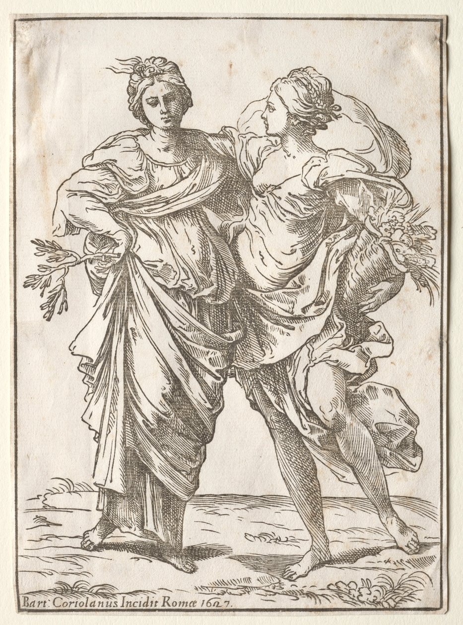 Alliansen av fred och överflöd, 1642. av Bartolommeo Coriolano