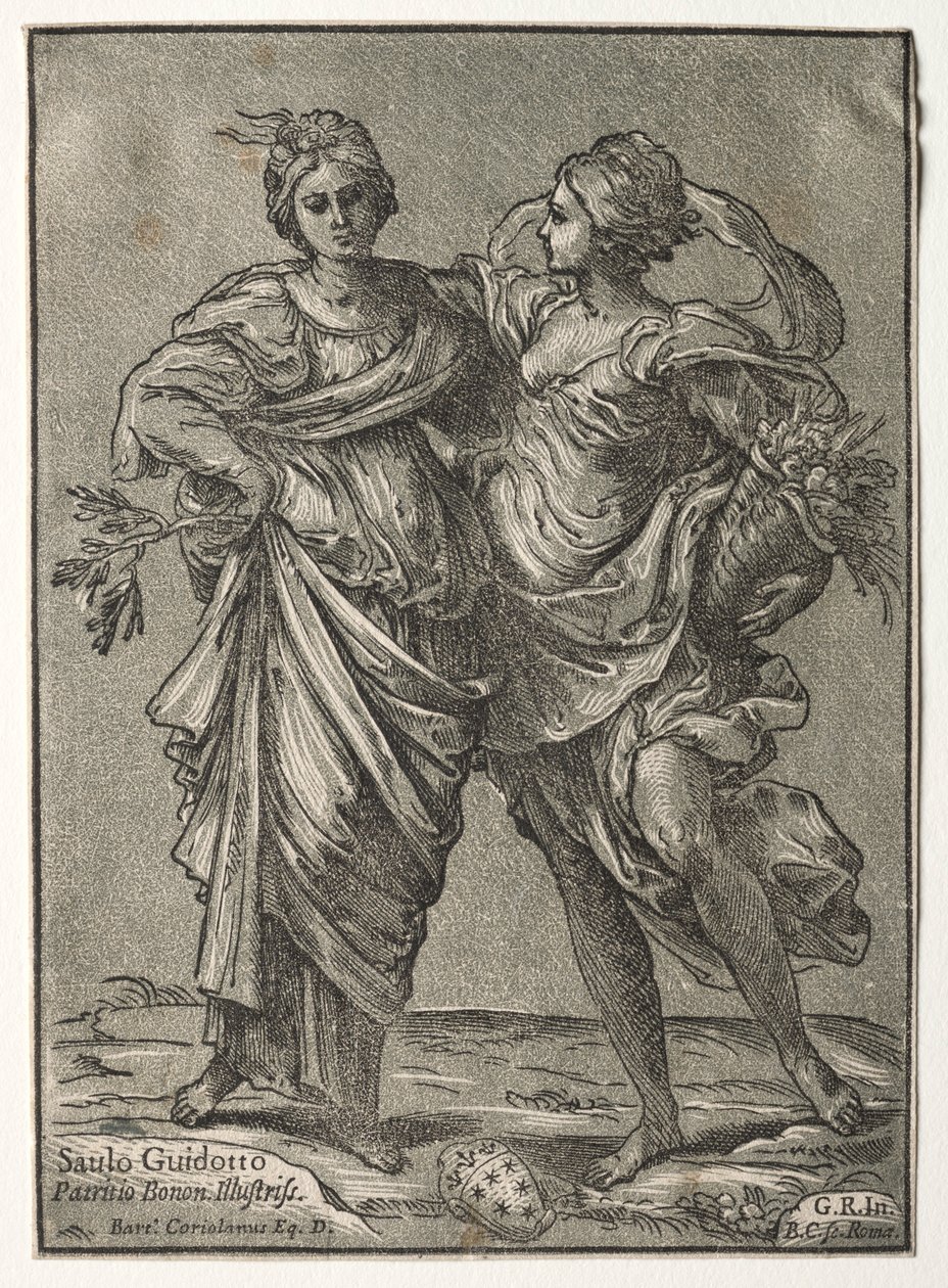 Alliansen av fred och överflöd, 1642. av Bartolommeo Coriolano