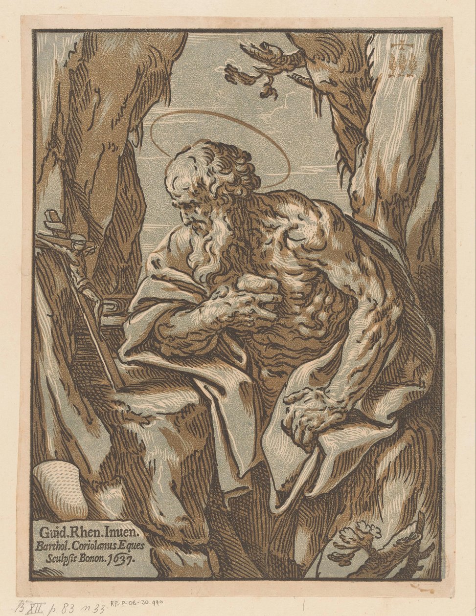Saint Hieronymus i vildmarken av Bartolommeo Coriolano