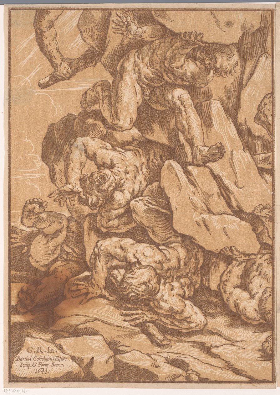 Jättarnas fall (del tre) av Bartolommeo Coriolano