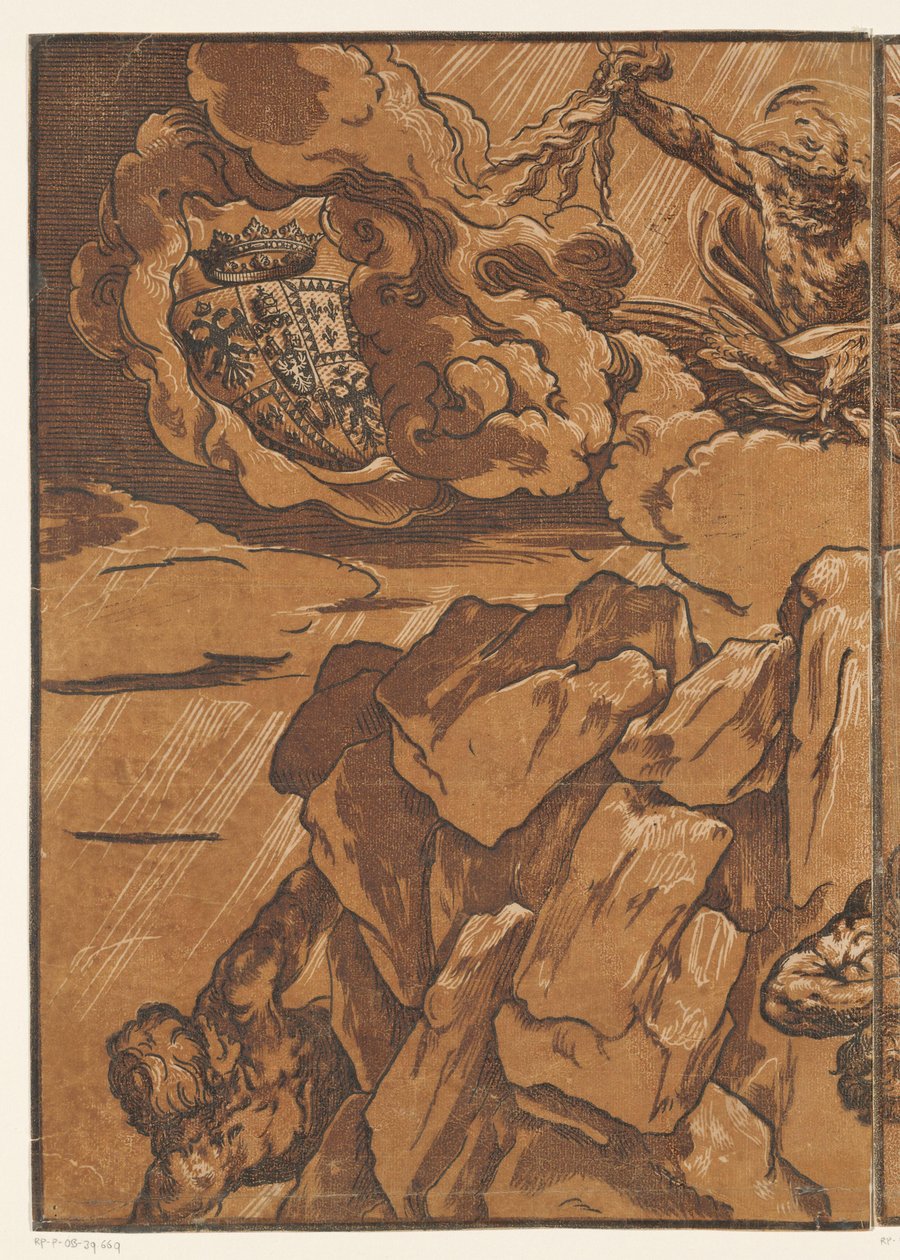 Jättarnas fall (del ett) av Bartolommeo Coriolano