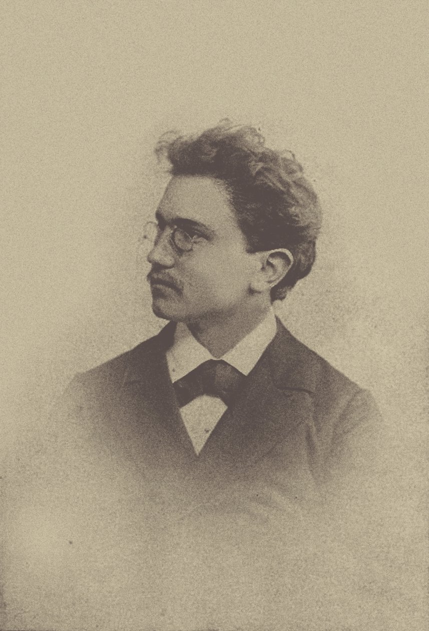 Porträtt av kompositören Hans Huber 1852-1921, 1898. av Basel . Photo studio Taescher and