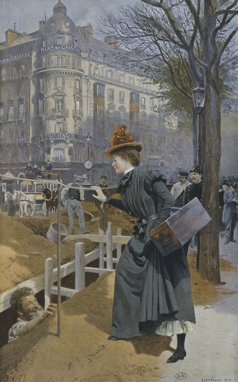 Ärendeflickan i Paris, 1898 av Basile Lemeunier