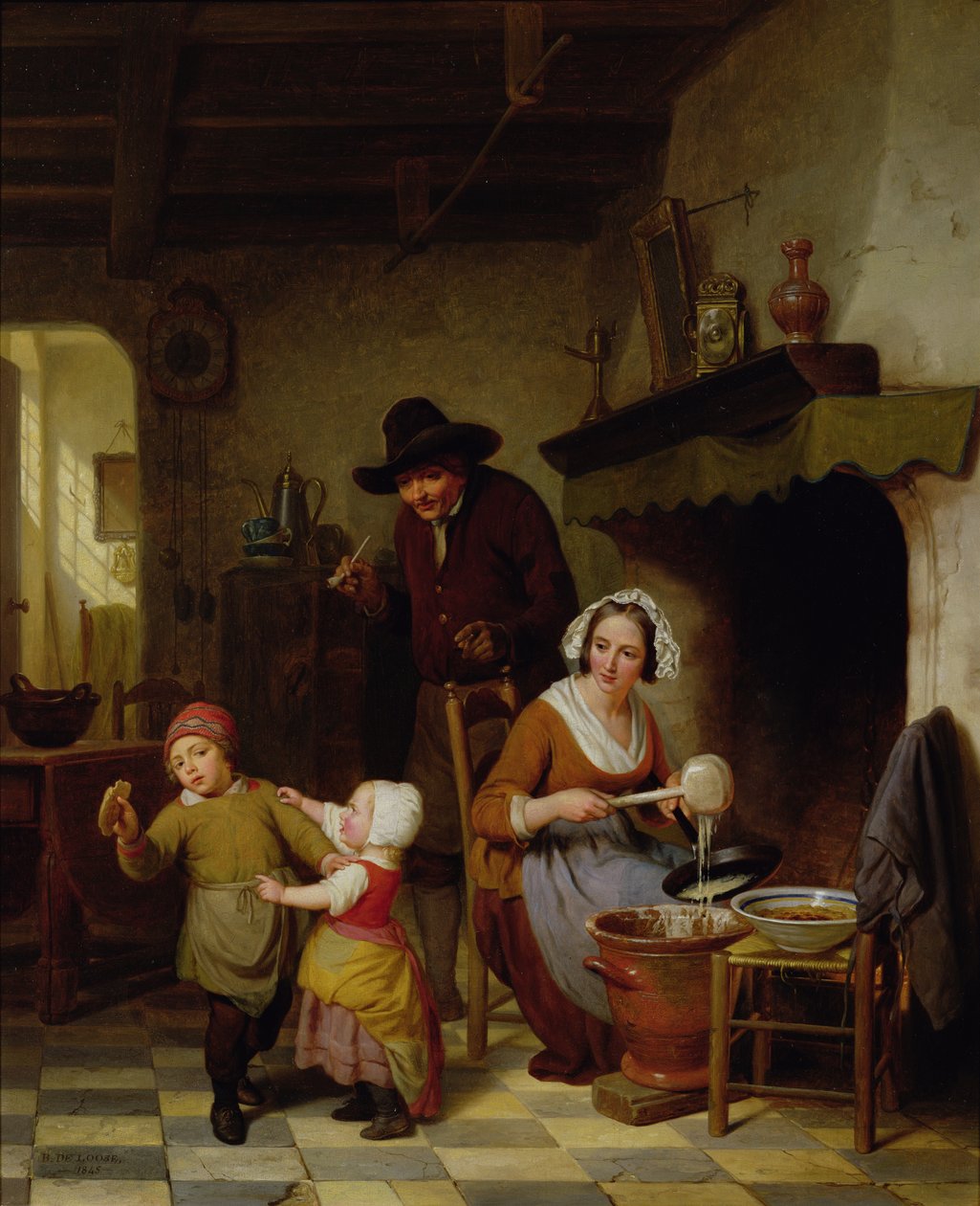 Pannkakans dag, 1845 av Basile de Loose