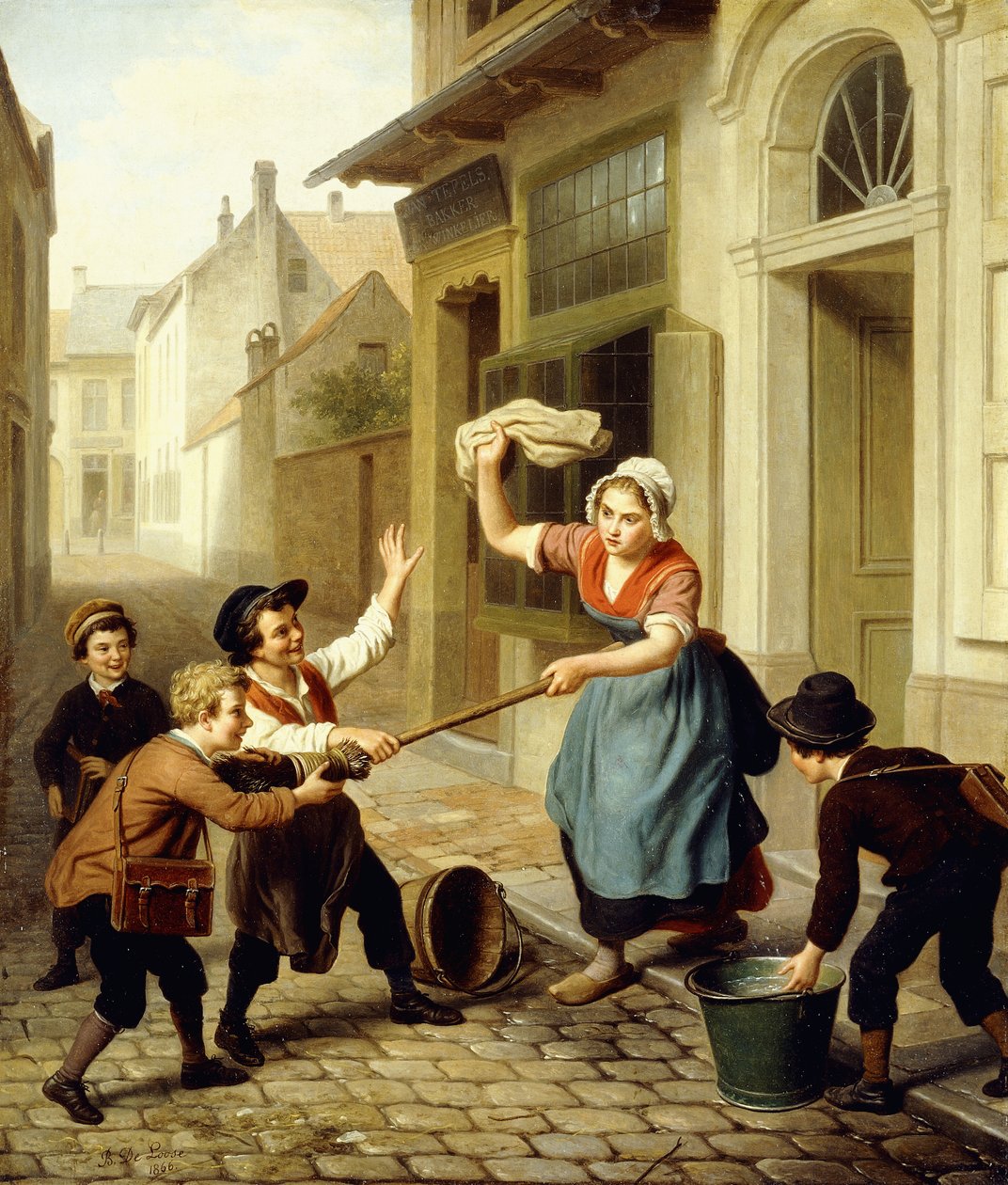 Skrattarna, 1866 av Basile de Loose