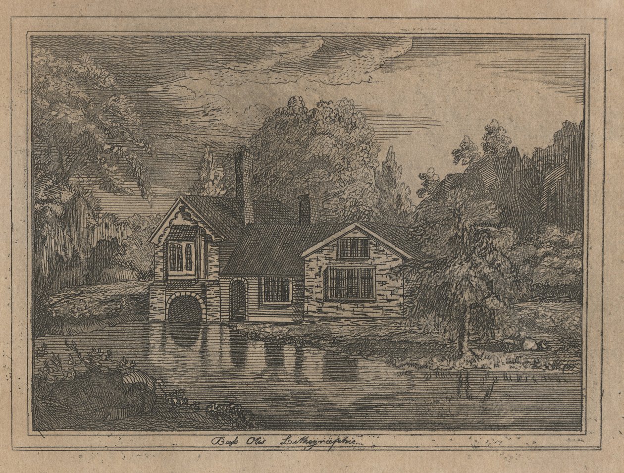 River Scene av Bass Otis