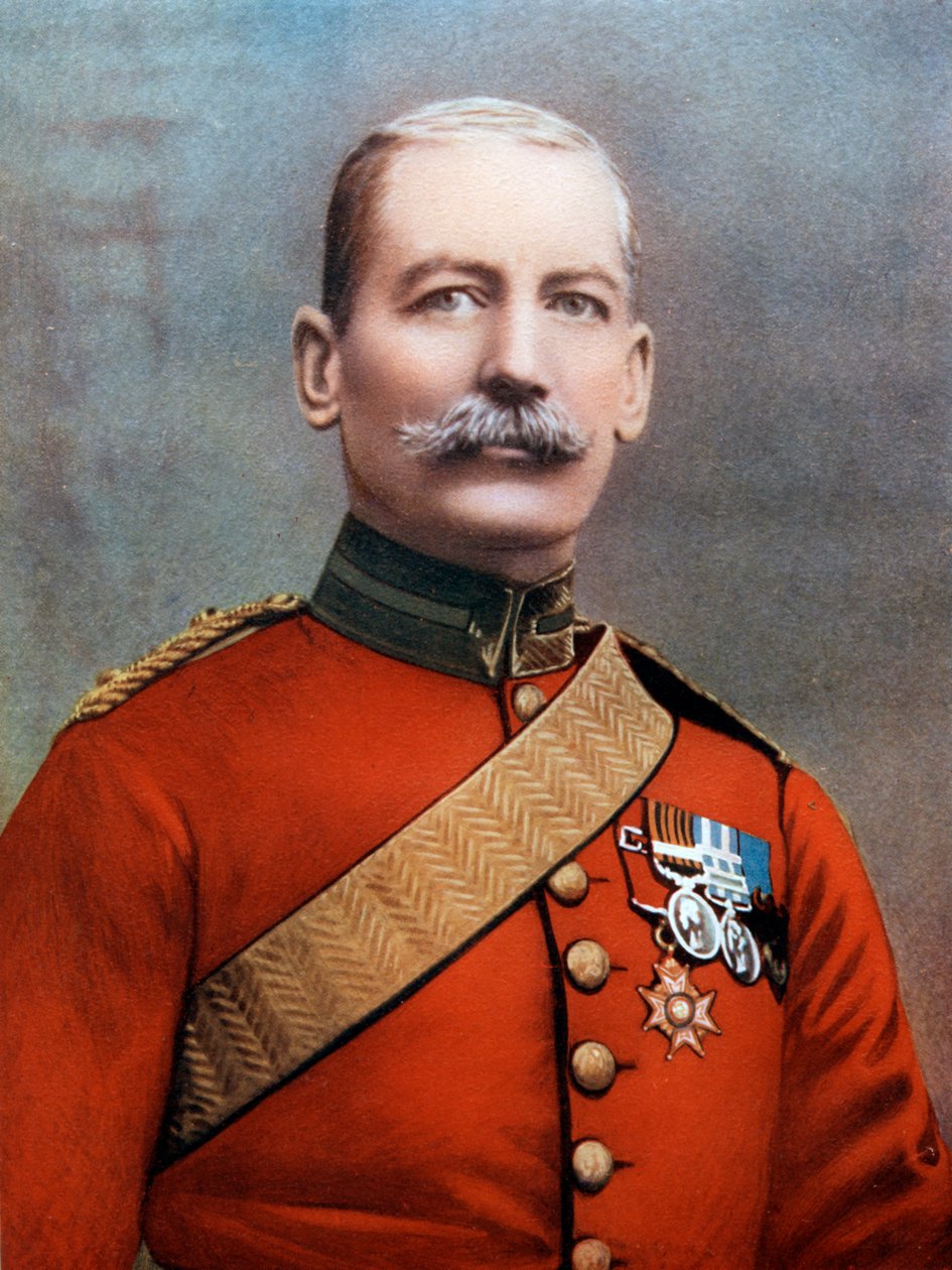 Generalmajor JBB Dickson, befälhavande över 4:e kavalleribrigaden, Sydafrikas fältstyrka, 1902. av Bassano Studio
