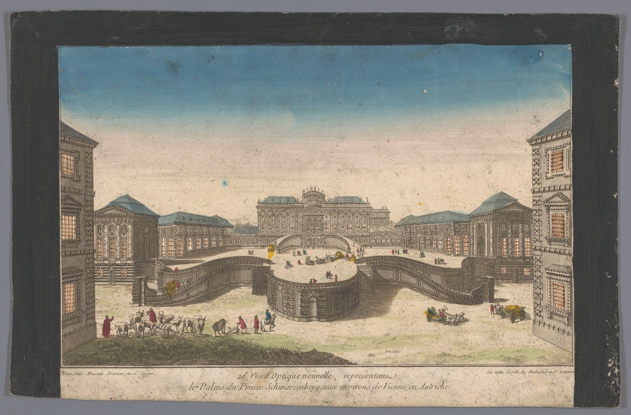 Utsikt över Palais Schwarzenberg nära staden Wien 20th Vue d