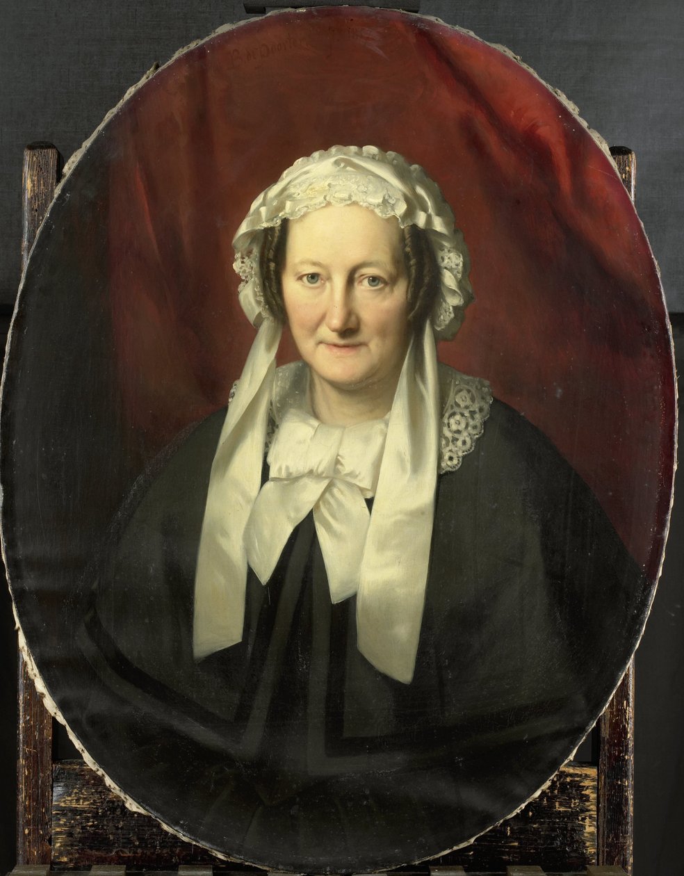 Porträtt av Johanna Maria Parvé, Hustru till Hendrik André Cornelis Tierens av Bastiaan de Poorter
