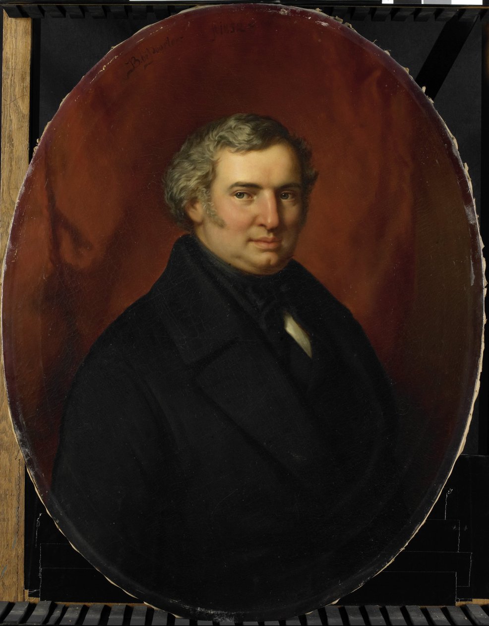 Postumt porträtt av Hendrik André Cornelis Tierens, stadsfunktionär i Heusden av Bastiaan de Poorter