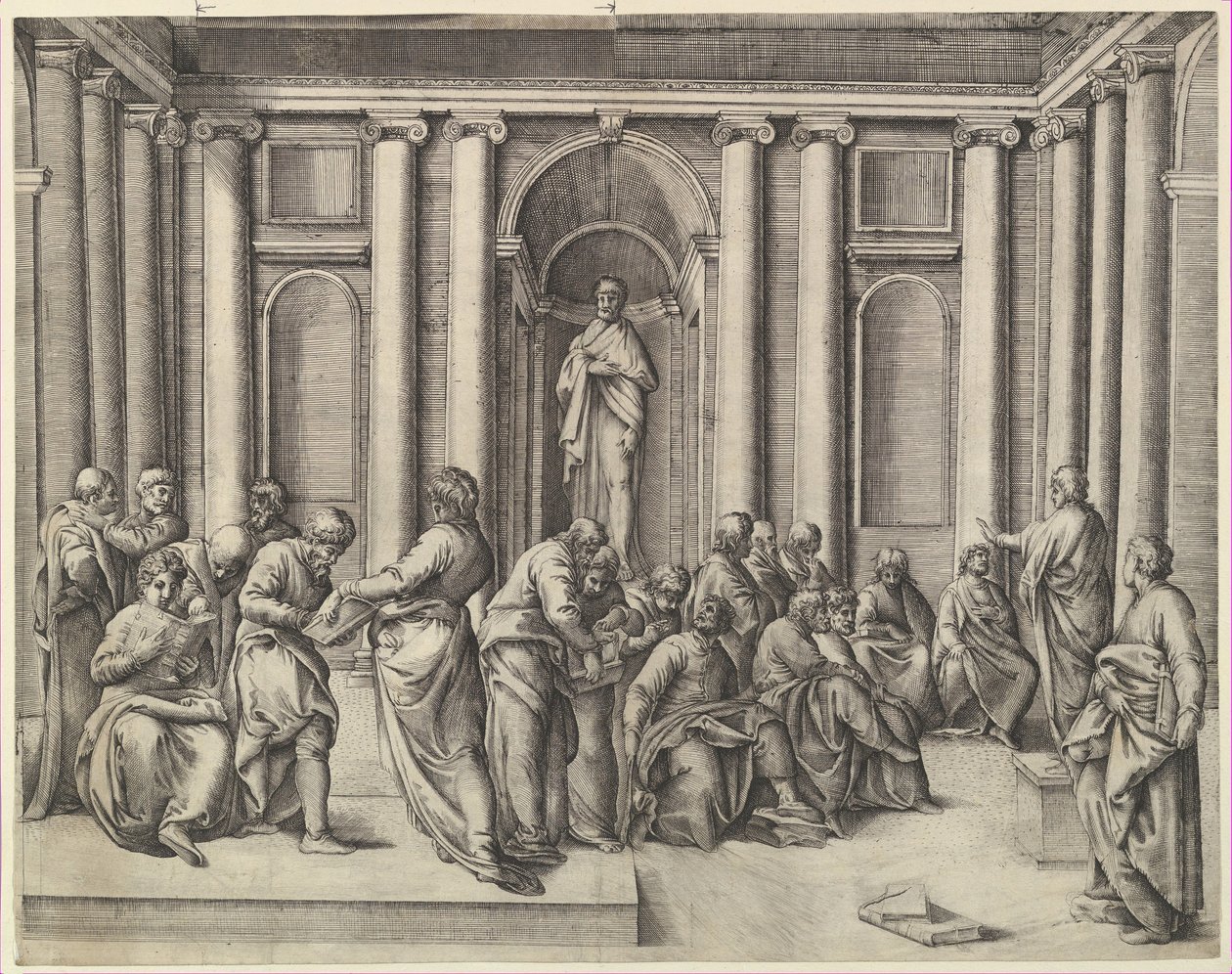 Kristus bland läkarna, ca. 1540-45. av Battista Franco Veneziano