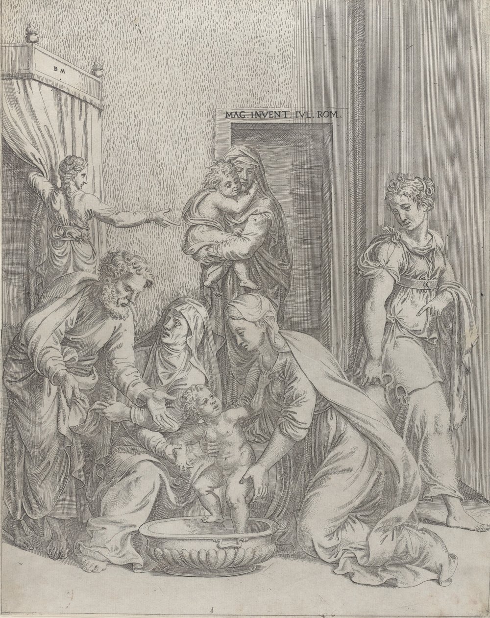 Den heliga familjen, 1535-73., 1535-73. av Battista del Moro