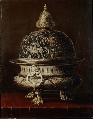 En Silver Brazier av Baudouin or Baudrain Yvart