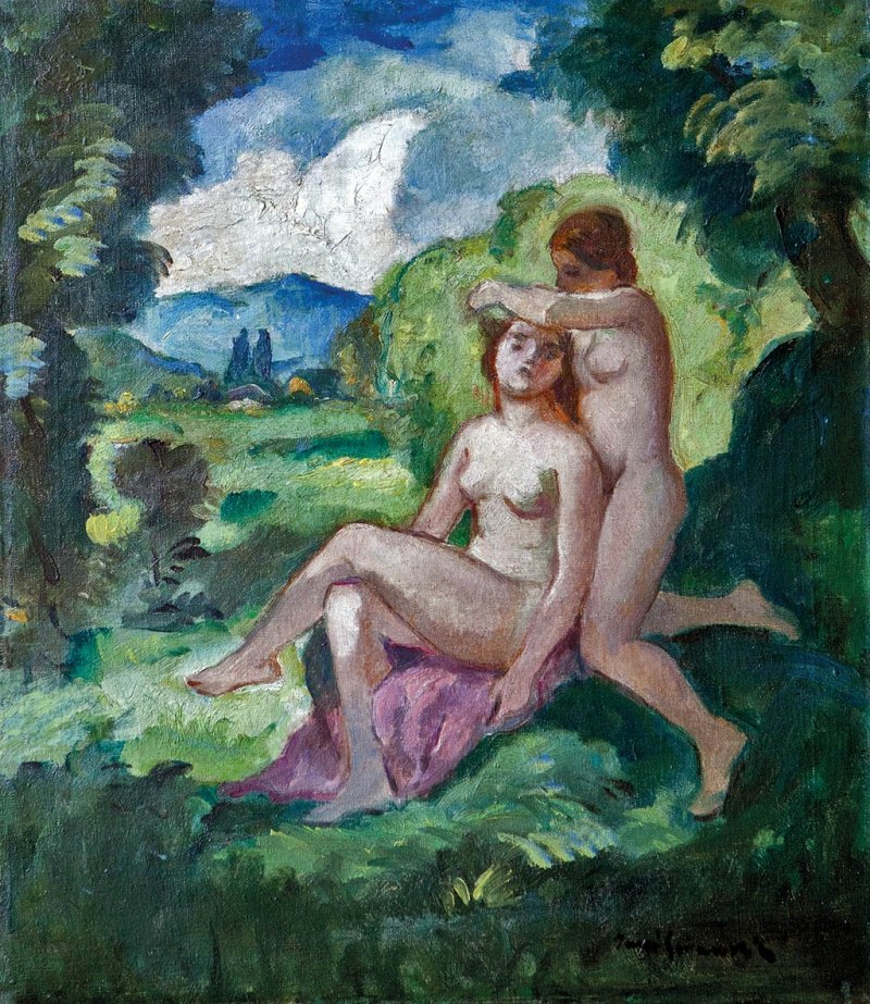  Lanyok a folyopartonnEnglish: Girls on the Riversiden av Bela Ivanyi Grunwald