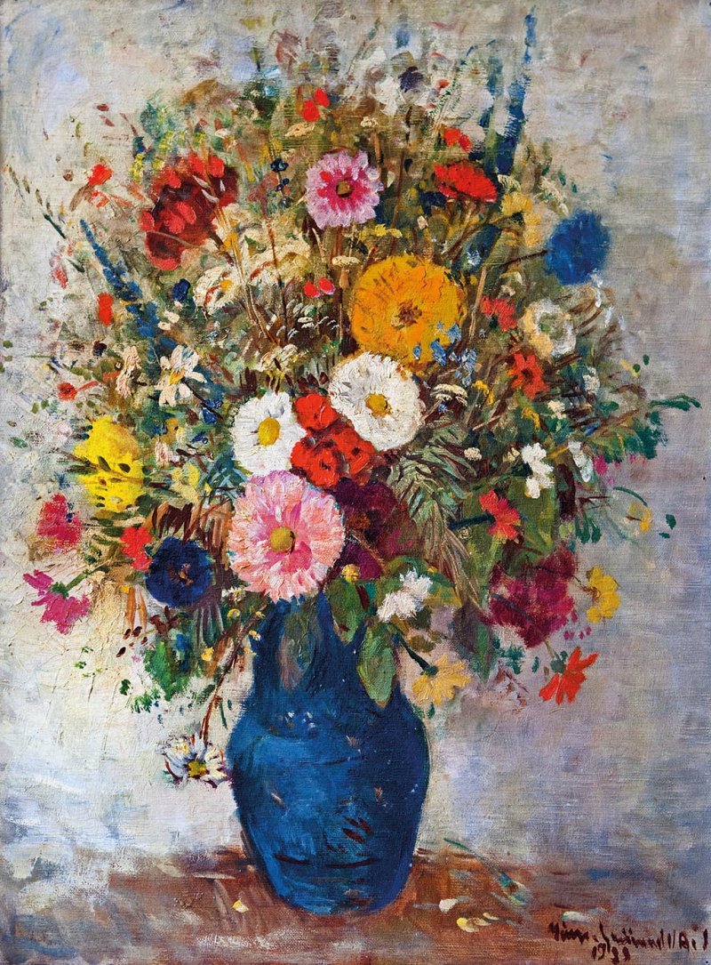  Szines mezei csokornEnglish: Colourful Field Bouquetn av Bela Ivanyi Grunwald