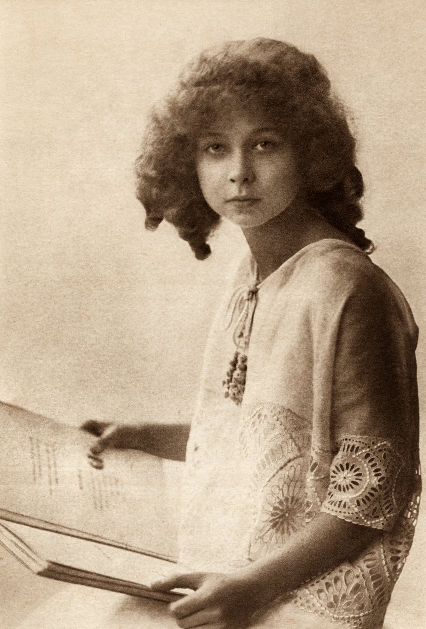 Prinsessan Marie José av Belgien, från prinsessan Marie-Josés barnbok, publicerad 1916 av Belgian Photographer