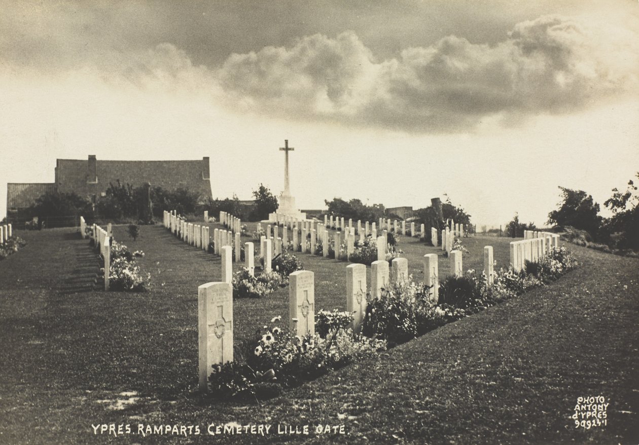 Ramparts kyrkogård (Lille Gate), Ypres av Belgian Photographer