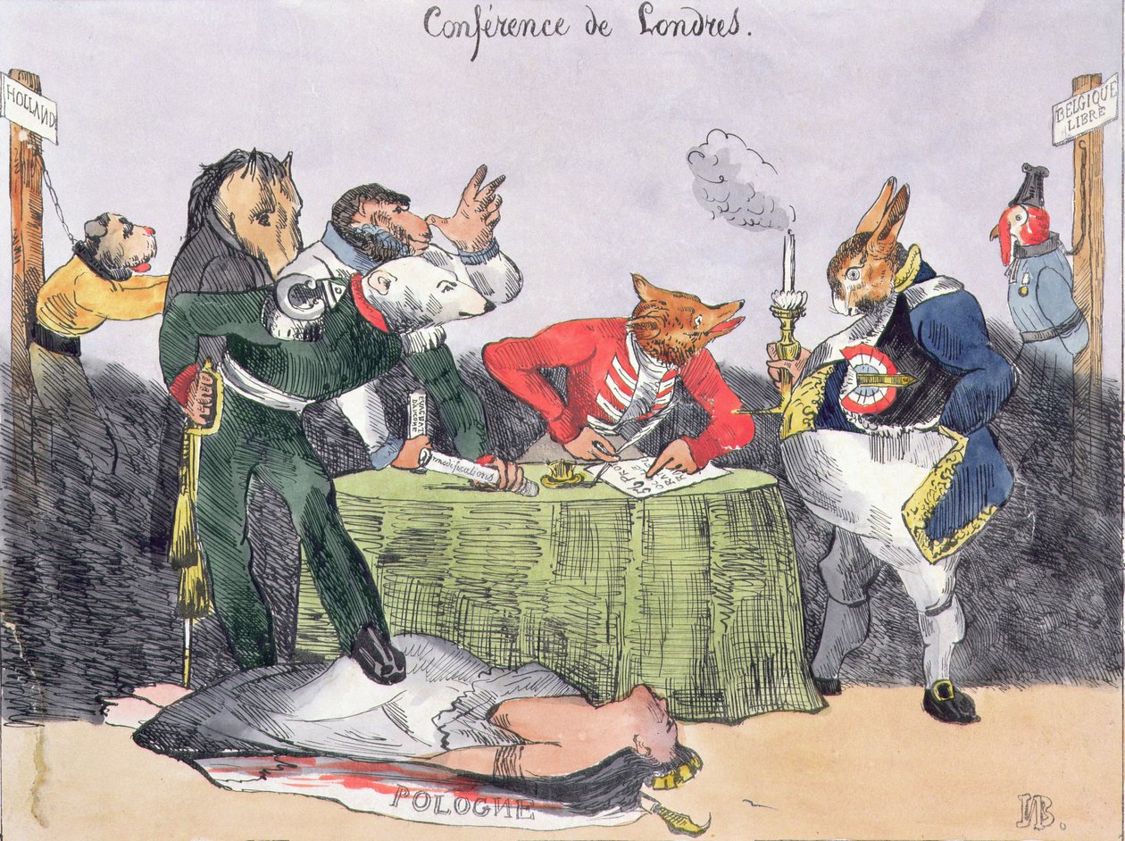 En konferens i London den 4 november 1830 av Belgian School