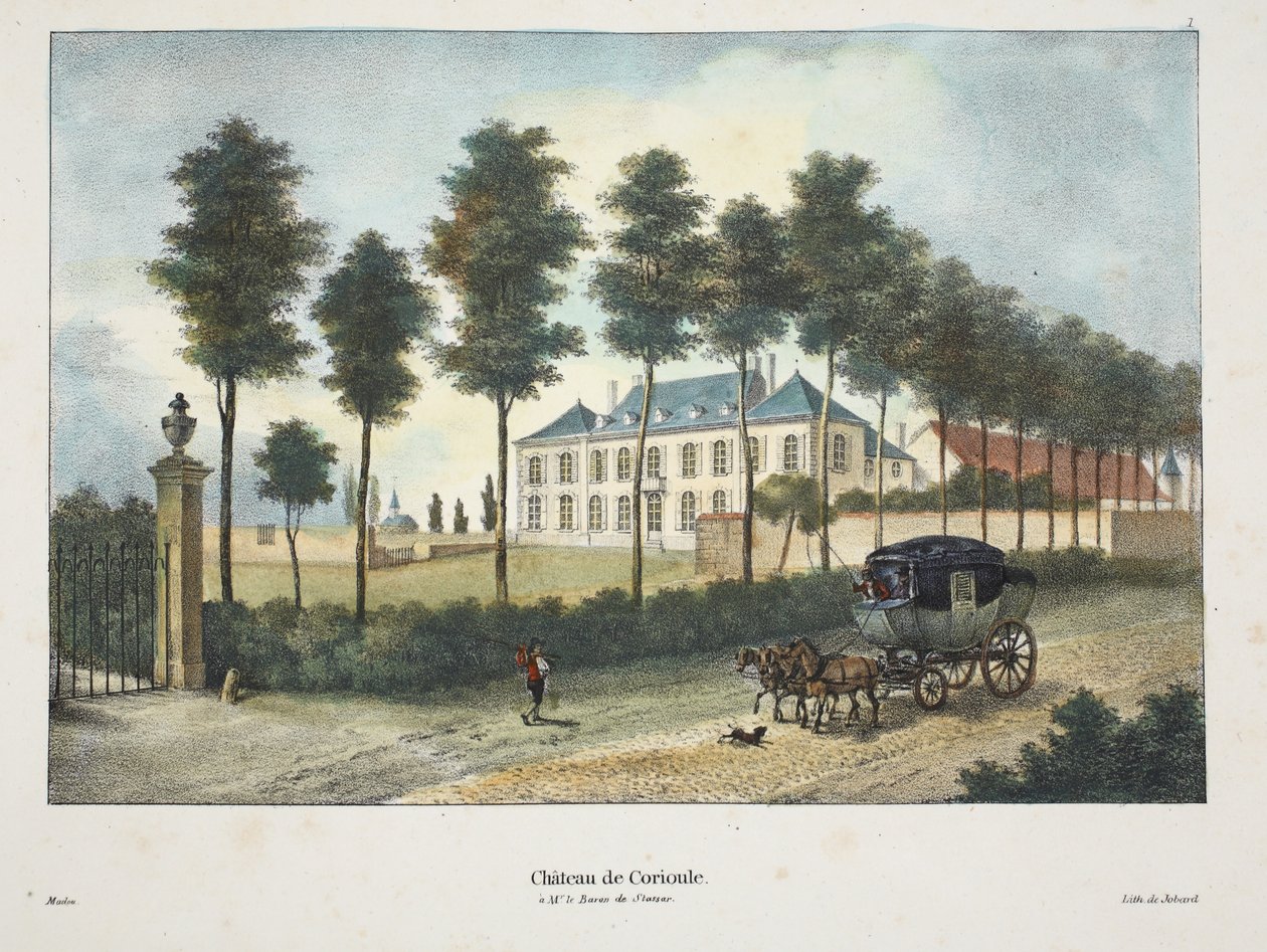 Corioule Castle, ca 1895 (fotokrom) av Belgian School
