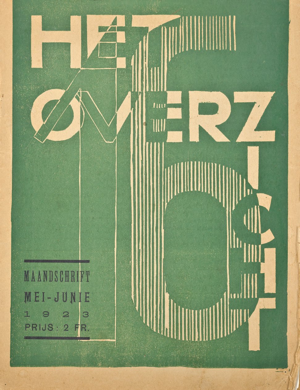 Omslag till ett nummer 1923 av tidningen "The Overview", 1923 av Belgian School
