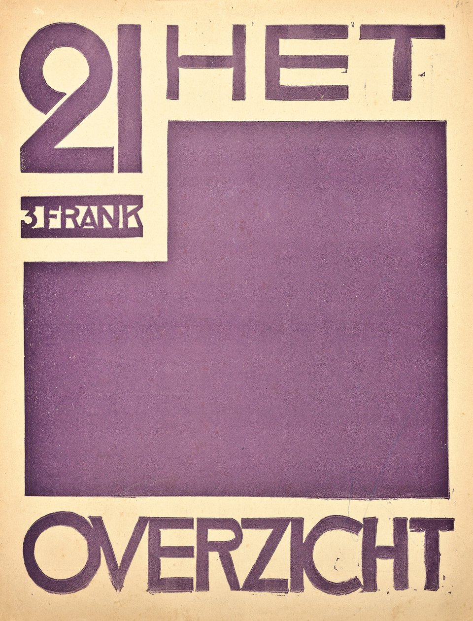 Omslag till tidningen "The Overview", ca. 1922-1925 av Belgian School