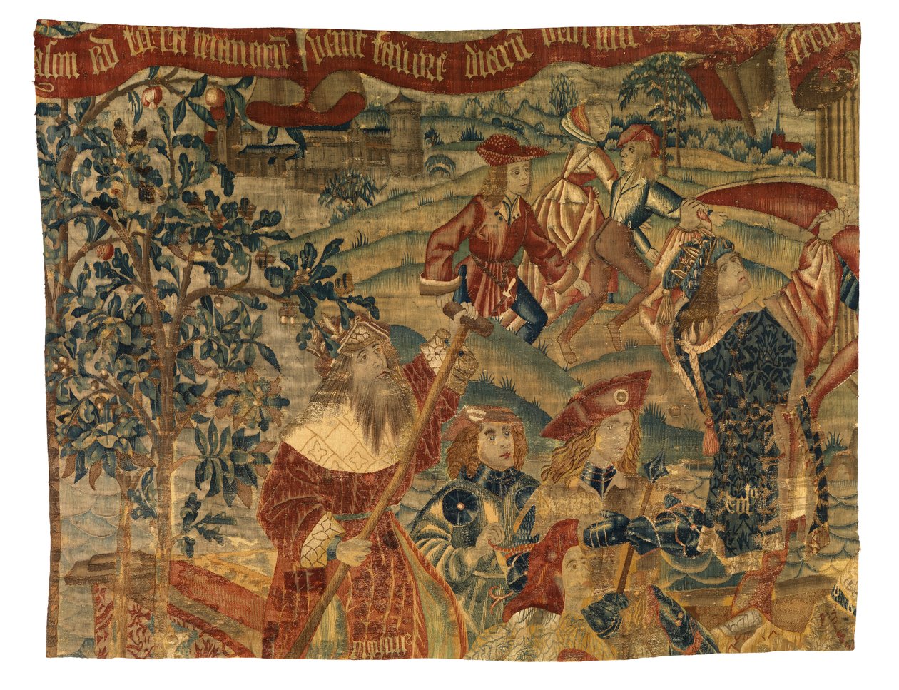Tapestry, Jason in Search of the Golden Fleece, möjligen från Tournai, ca 1510 (ull) av Belgian School