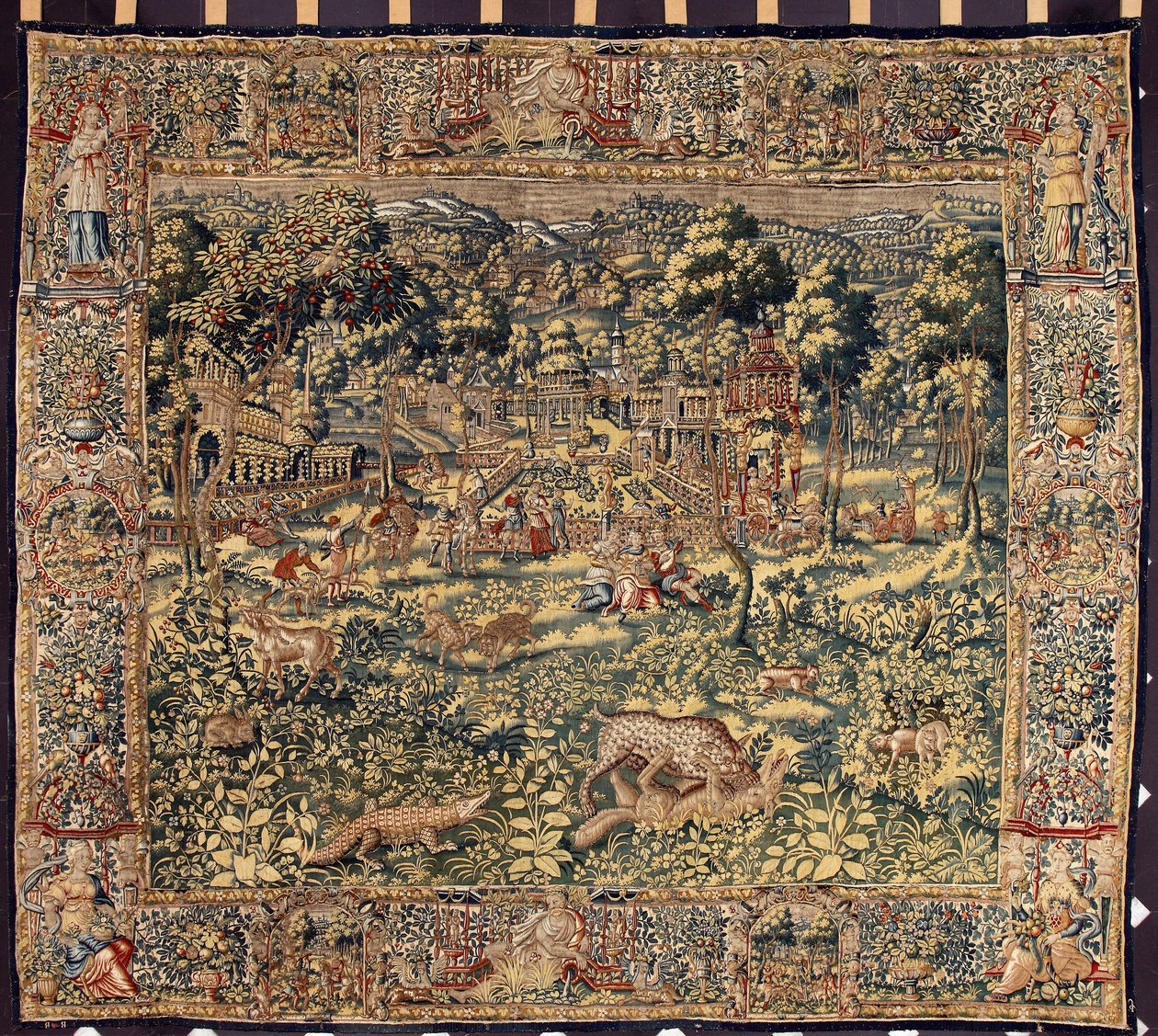 Jakttapet av tillverkarna i Bryssel. 1500-talsgener, Musei di Strada Nuova av Belgian School