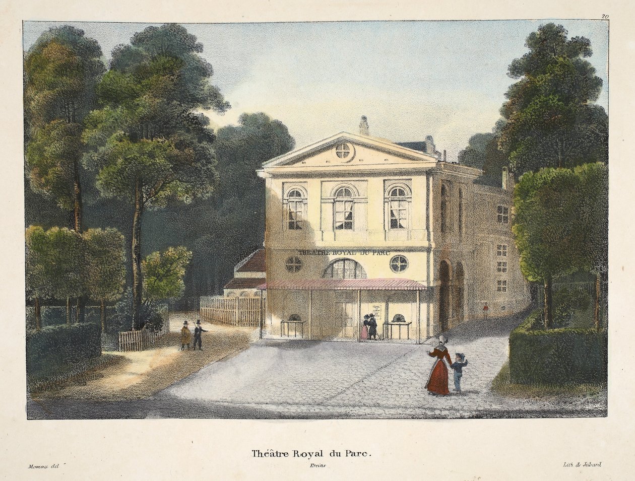 Royal Park Theatre, ca 1895 (fotokrom) av Belgian School