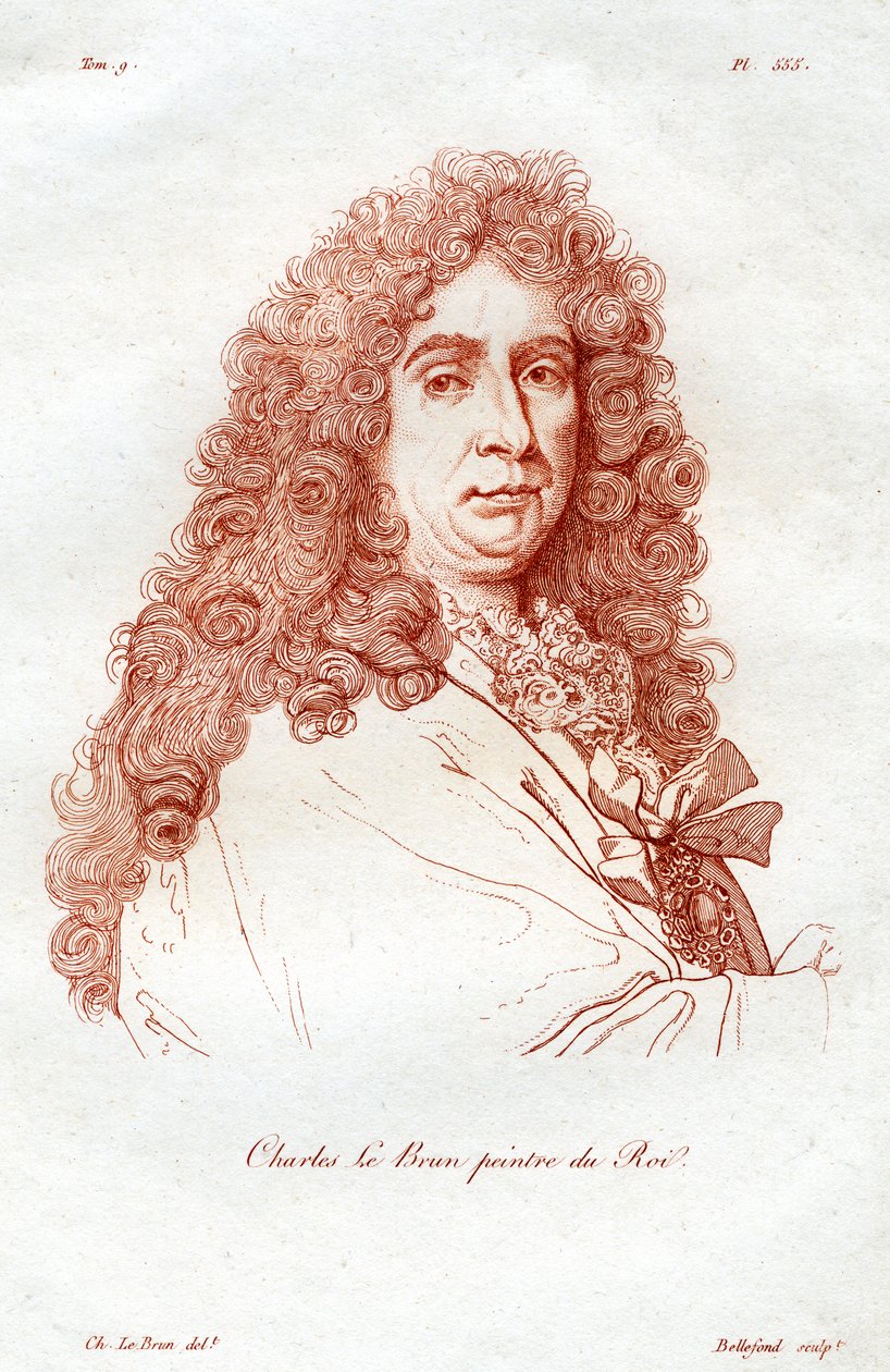 Charles le Brun, fransk barockmålare, 1800-talet. av Bellefond