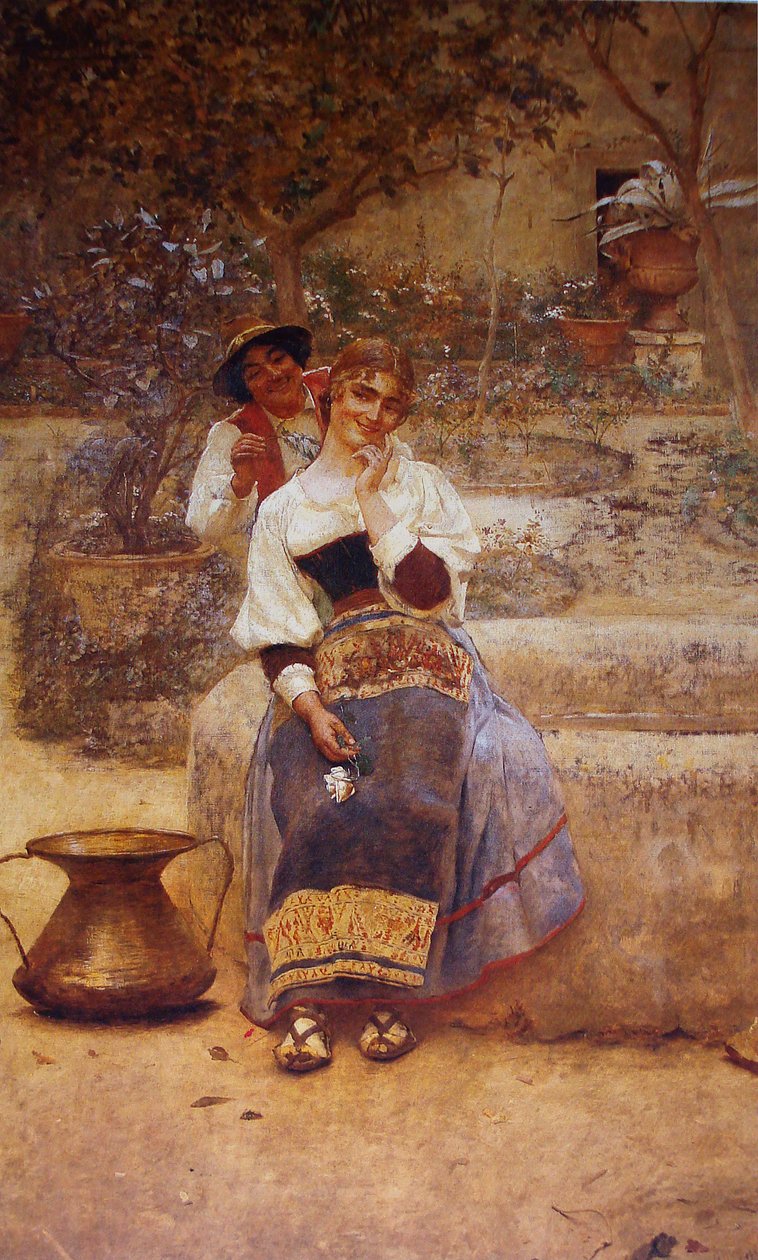 Fine Weather or Country Idyll av Belmiro de Almeida