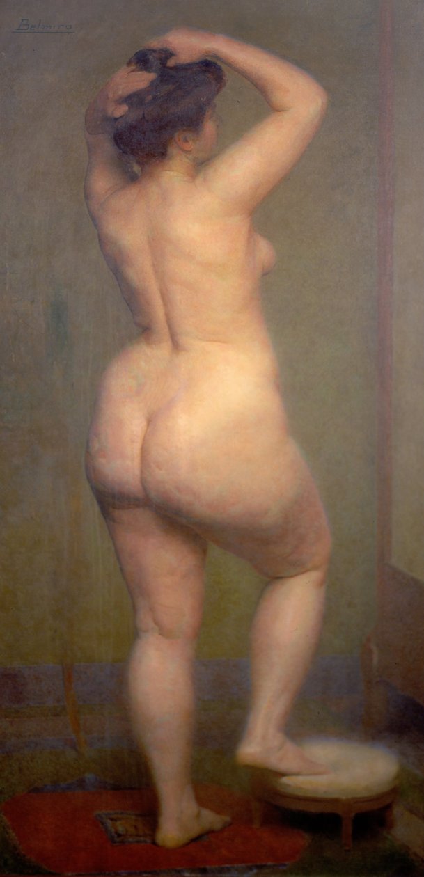 Kvinnlig nakenbild (Manuela) av Belmiro de Almeida