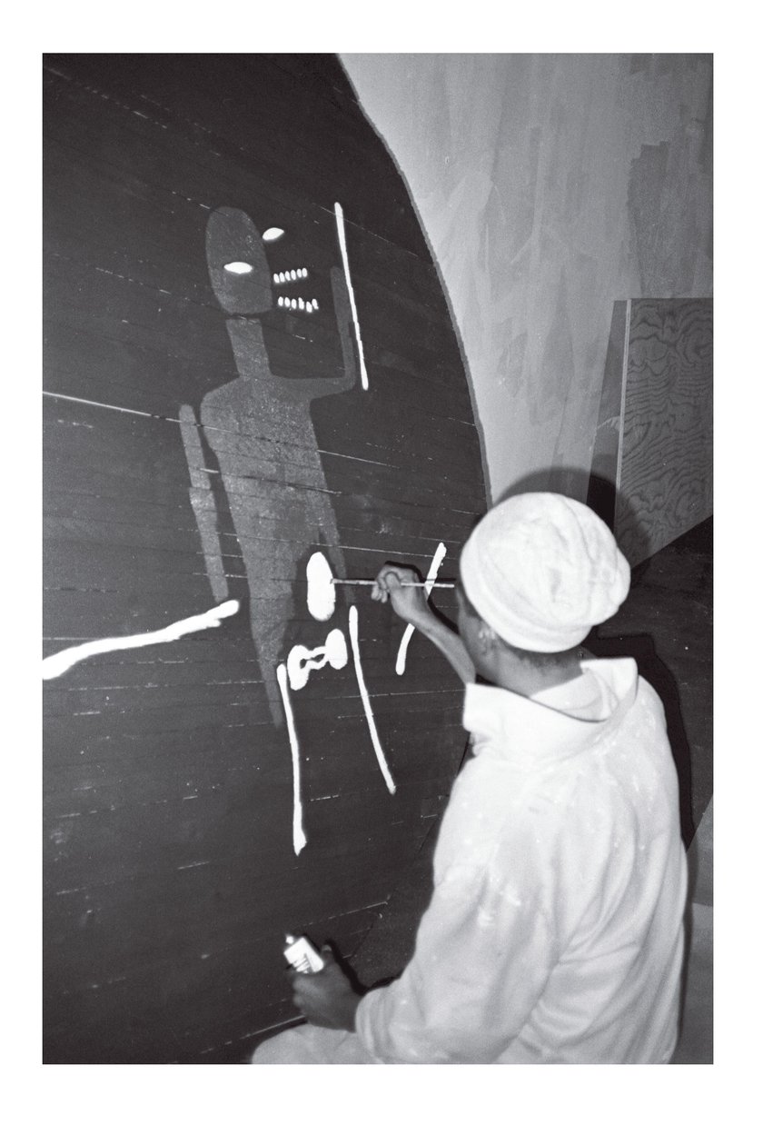 Jean-Michel Basquiats målning "Record", Area, New York av Ben Buchanan