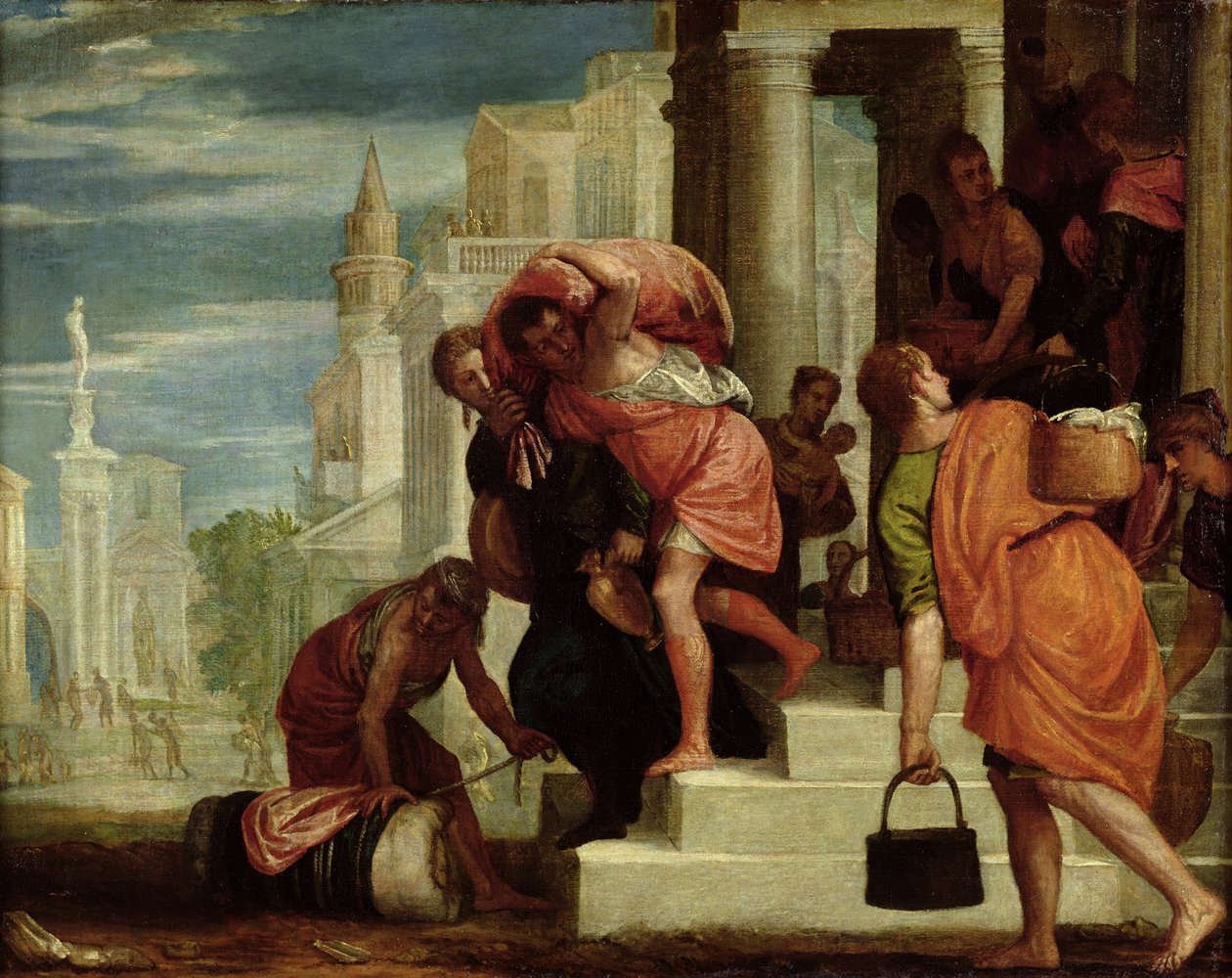 Israeliternas flykt ut ur Egypten av Benedetto Caliari