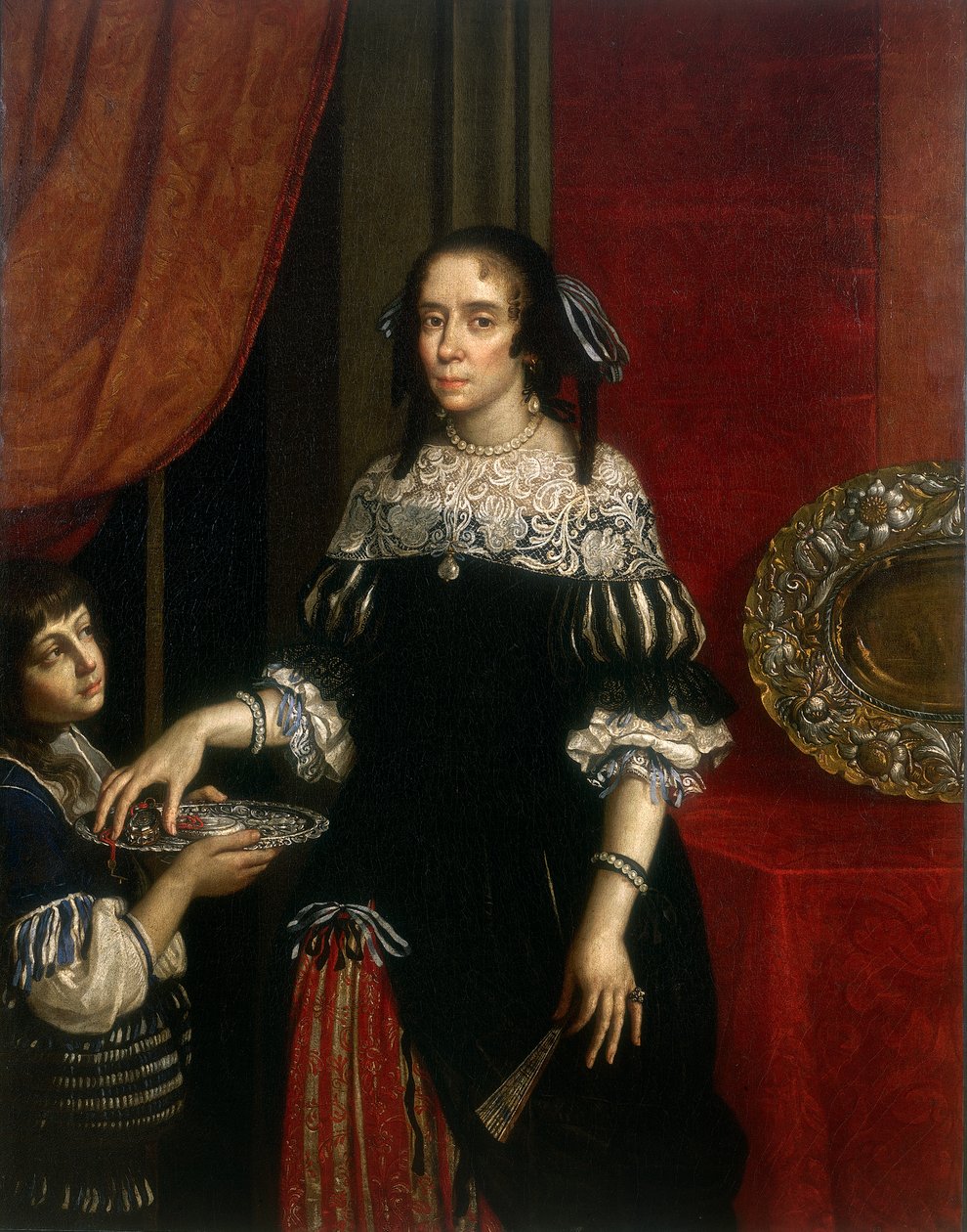 Porträtt av grevinnan Gonzaga av Novellara av Benedetto and Cesare 1637 88 Gennari