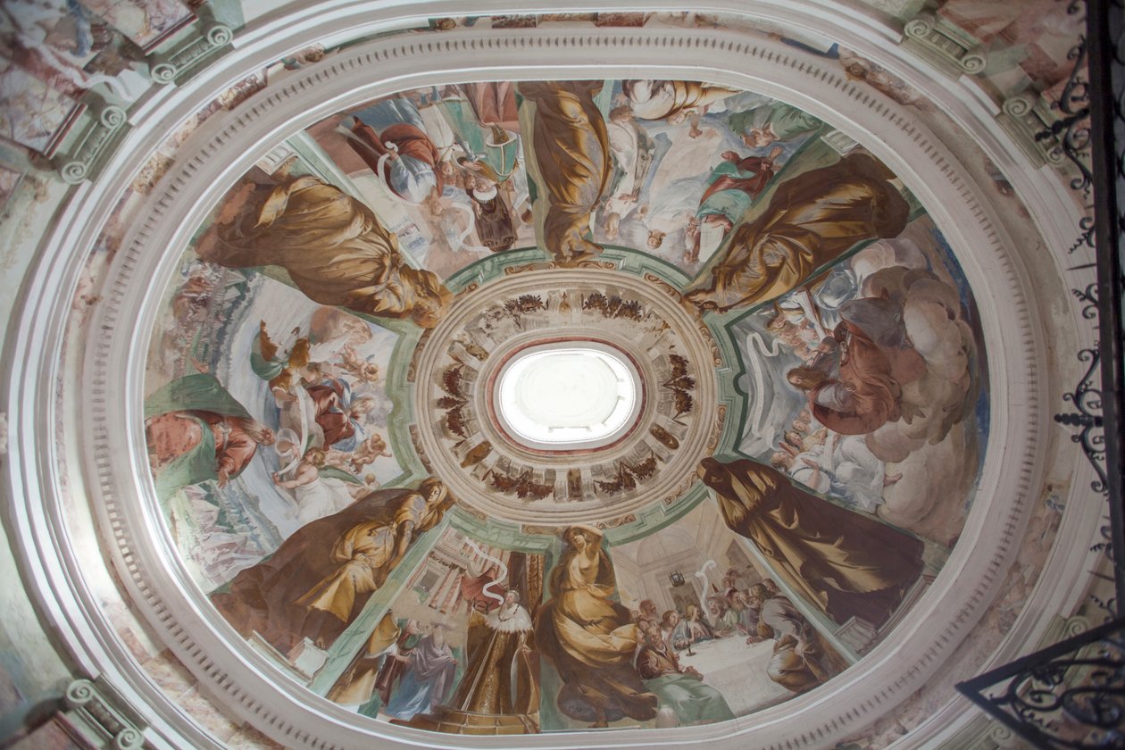 Valv med bibliska scener av Benedetto Crespi