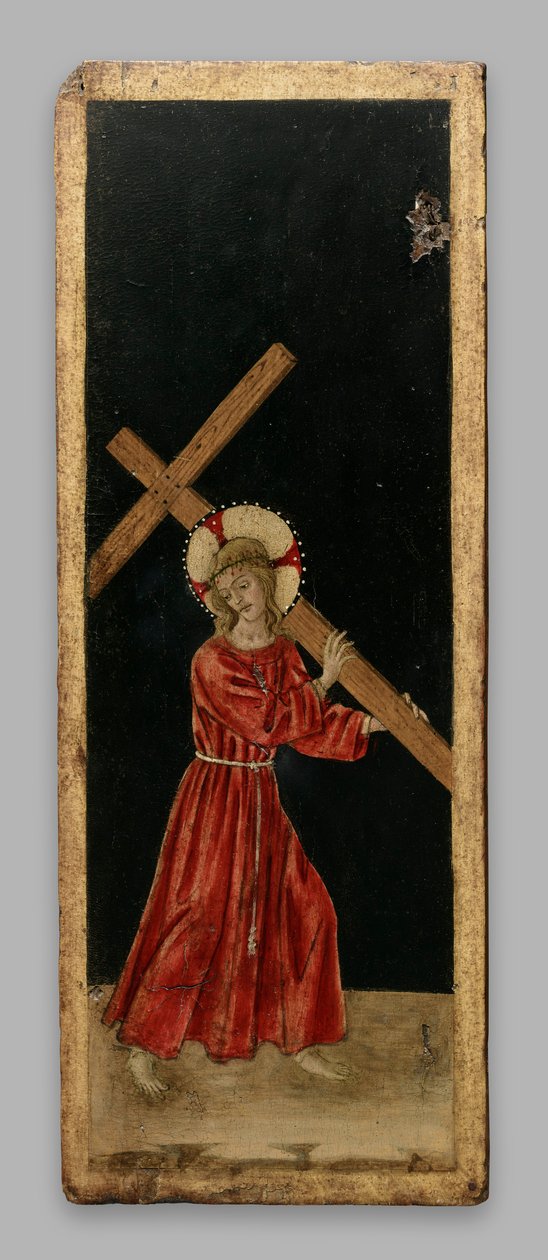 Kristus som bär korset; Kristus Frälsaren; korsfästelsen av Benedetto Bonfigli