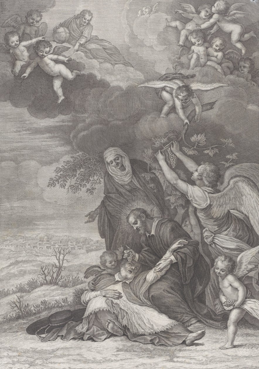 Mirakel av ett helgon, 1777 av Benedetto Eredi