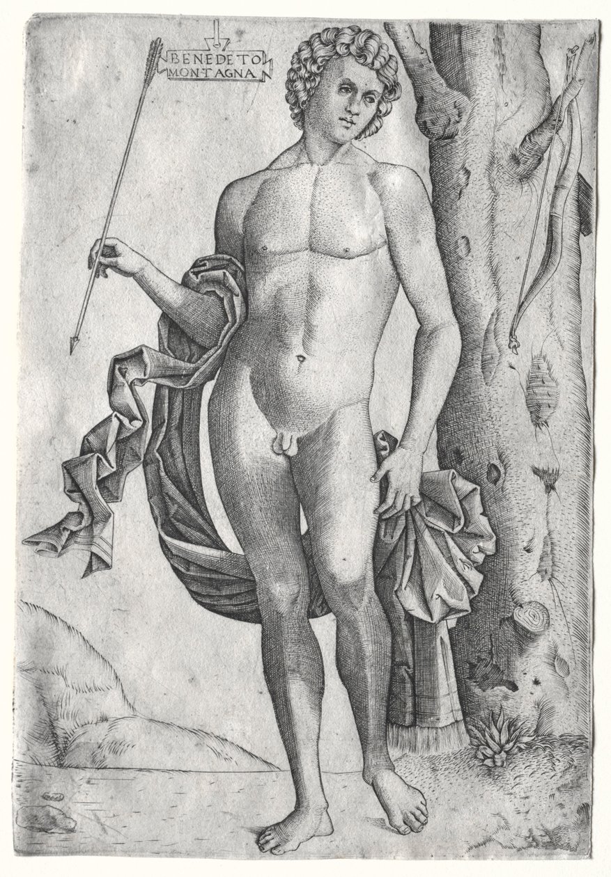 Man med en pil, ca. 1515. av Benedetto Montagna