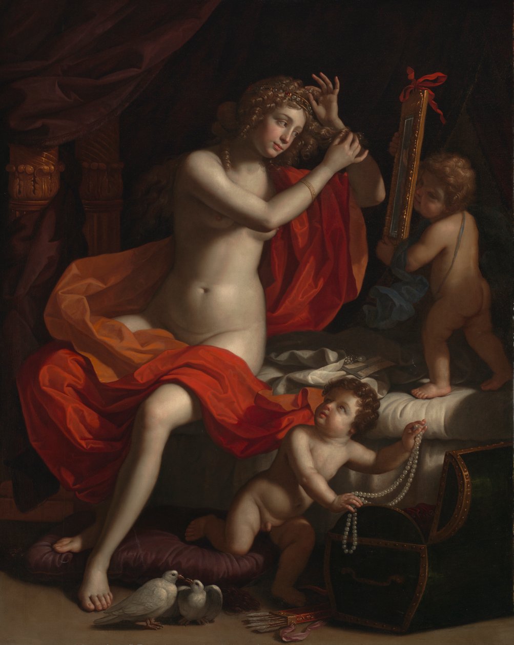 The Toilette of Venus, c.1674-84 av Benedetto the Younger Gennari