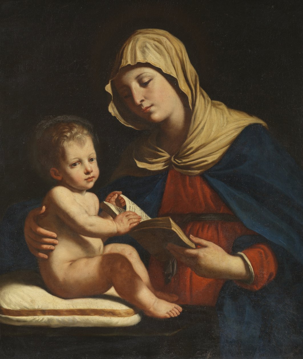 Jungfru och barn, c.1655-60 av Benedetto the Younger Gennari