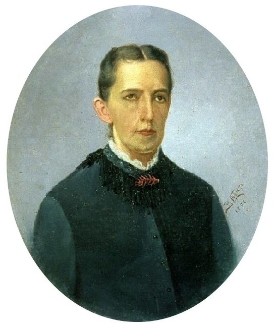  Porträtt av Maria Luiza de Almeida Moraes Byst av en kvinna i en målad oval ramPortugues: Porträtt av Maria Luiza de Almeida Moraes Byst av en kvinna i en målad oval ram av Benedito Calixto