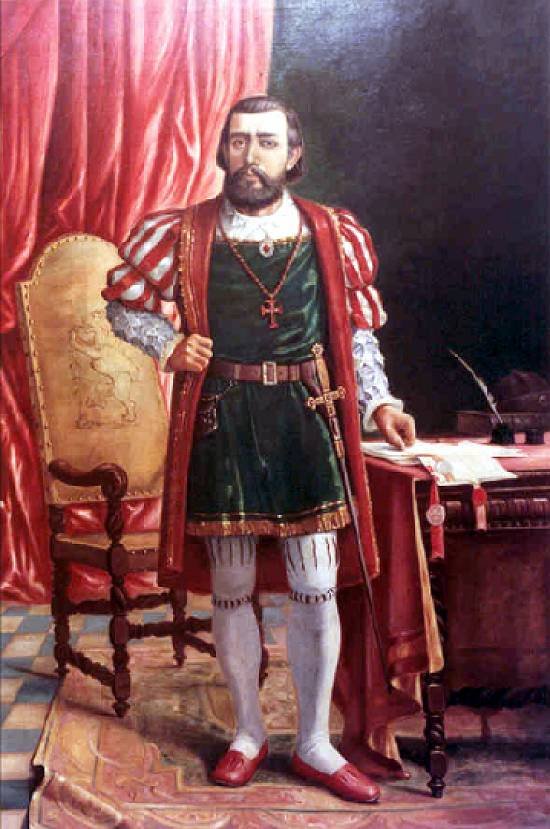  Retrato de Martim Afonso de Souzan av Benedito Calixto