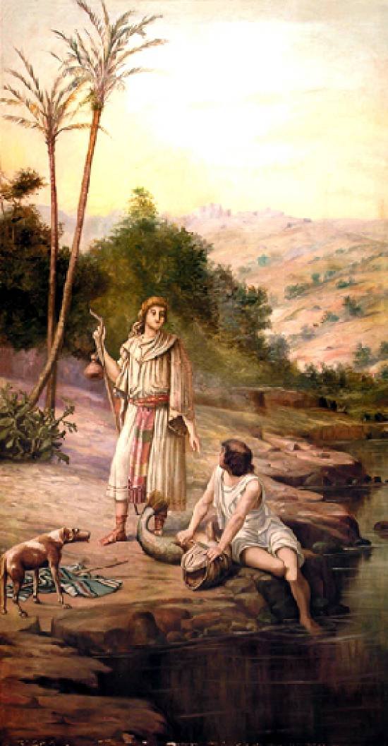  Tobias and the AngelnPortugues: Tobias e o Anjon av Benedito Calixto